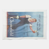 ヴィンテージチェスターフィールドたばこ広告 キッチンタオル (横)