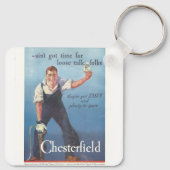 ヴィンテージチェスターフィールドたばこ広告 キーホルダー (裏面)