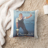 ヴィンテージチェスターフィールドたばこ広告 クッション (ブランケット)