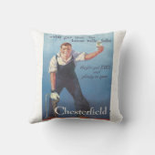ヴィンテージチェスターフィールドたばこ広告 クッション (裏面)