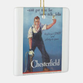 ヴィンテージチェスターフィールドたばこ広告 セラミックオーナメント (右)