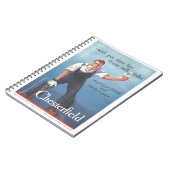 ヴィンテージチェスターフィールドたばこ広告 ノートブック (左側)