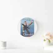 ヴィンテージチェスターフィールドたばこ広告 ラウンド壁時計 (ホーム)