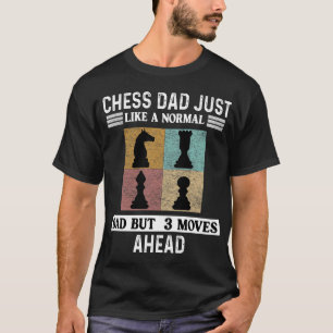 ヴィンテージチェスプレーヤーレトロデザインチェス駒 Tシャツ