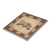 ヴィンテージチェス盤とチェスの駒，プレイヤーのギフト タイル (側面)