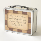 ヴィンテージチェス盤とチェスの駒,プレイヤーのギフト メタルランチボックス (裏面)