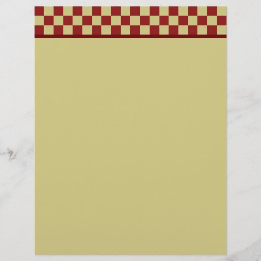 ヴィンテージチェッカーボードレターヘッド (正面)