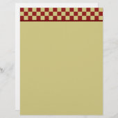 ヴィンテージチェッカーボードレターヘッド (正面/裏面)