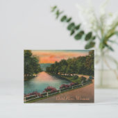 ヴィンテージチェテックリバーウィスコンシン葉書 ポストカード (スタンド正面)