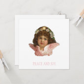 ヴィンテージチェルブクリスマスフラットカード カード (正面/裏面インサイチュ)