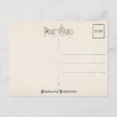 ヴィンテージチェルーブとバレンタインハート シーズンポストカード (裏面)