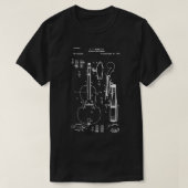 ヴィンテージチェロ特許レトロチェロプレーヤーチェロセル Tシャツ (デザイン正面)