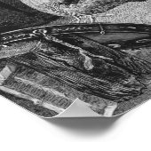 ヴィンテージチェロ&モンキー音楽アートプリントミュージシャン ポスター (角)