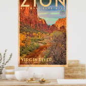 ヴィンテージチオン国立公園旅行ポスター ポスター (キッチン)