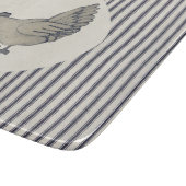 ヴィンテージチキンとチクストライプのク カッティングボード (角)