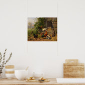 ヴィンテージチキンと鶏の国の壁の装飾 ポスター (キッチン)