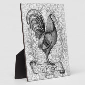 ヴィンテージチキンイラストレーション フォトプラーク (側面)