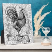 ヴィンテージチキンイラストレーション フォトプラーク (側面)