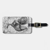 ヴィンテージチキンイラストレーション ラゲッジタグ (正面横)