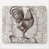 ヴィンテージチキンイラストレーションII マウスパッド (正面)
