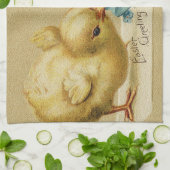 ヴィンテージチキンイースターホリデー キッチンタオル (折り畳み)