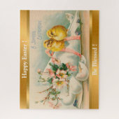 ヴィンテージチキンイースターホリデー ジグソーパズル (縦)