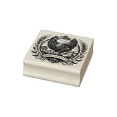 ヴィンテージチキンエッグ&ファミリーネームモノグラムファーム ラバースタンプ (スタンプ)