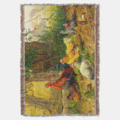 ヴィンテージチキンカールジュツ1899 スローブランケット (正面縦)