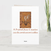 ヴィンテージチキングリーティングカード カード (裏面)