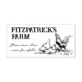 ヴィンテージチキンスケッチ卵ファームブランディングカートン ラバースタンプ (インプリント)