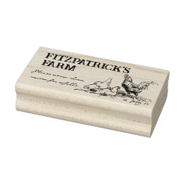 ヴィンテージチキンスケッチ卵ファームブランディングカートン ラバースタンプ