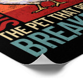 ヴィンテージチキンズザペットThatウンチ朝食 ポスター (角)