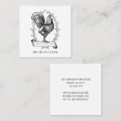 ヴィンテージチキンバナーファームスクウェア スクエア名刺 (正面/裏面)