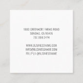 ヴィンテージチキンバナーファームスクウェア スクエア名刺 (裏面)