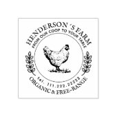 ヴィンテージチキンファミリーファーム卵カートン ラバースタンプ (インプリント)