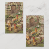 ヴィンテージチキンファミリー 名刺 (正面/裏面)