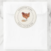 ヴィンテージチキンファーム生卵 ラウンドシール (バッグ)