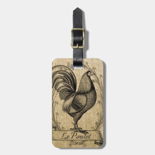 ヴィンテージチキンラップ ラゲッジタグ (正面縦)
