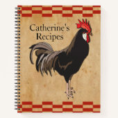 ヴィンテージチキンレシピバインダー ノートブック (正面)