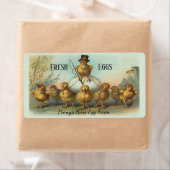 ヴィンテージチキンワラングラー生卵カートンラベル ラベル (インサイチュ)