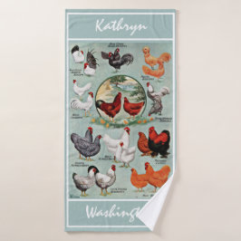 ヴィンテージチキン品種    バスタオル