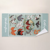 ヴィンテージチキン品種   バスタオル (バスタオル)