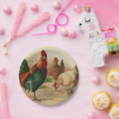 ヴィンテージチキン・ルースター任意の目的パーティープレート ペーパープレート (パーティー)