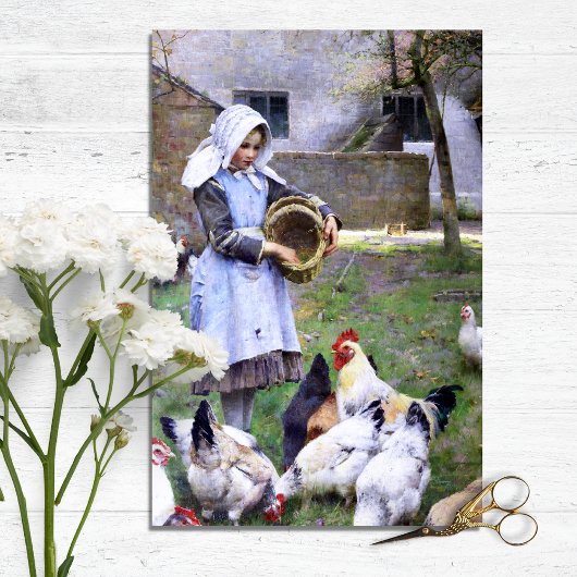 ヴィンテージチキン&ロスターティッシュペーパー 薄葉紙