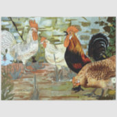 ヴィンテージチキン&ロスターティッシュペーパー 薄葉紙 (正面)