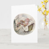 ヴィンテージチギーウィックル家庭内雑貨の物語 カード (黄色い花)