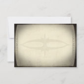 ヴィンテージチケットウェディングRSVP 出欠カード (裏面)