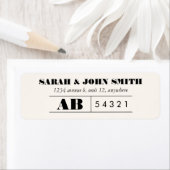 ヴィンテージチケットデザイン住所 シールシール ラベル (インサイチュ)