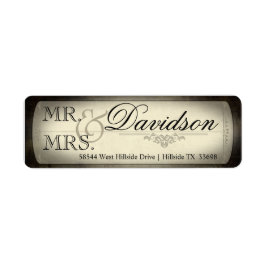 ヴィンテージチケット差出人住所ラベル ラベル