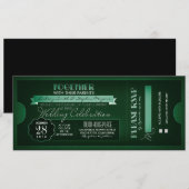 ヴィンテージチケット結婚式招待状 招待状 (正面/裏面)